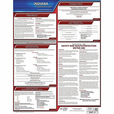 Labor Law Poster State Labor Law IN