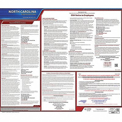 Labor Law Poster State Labor Law NC