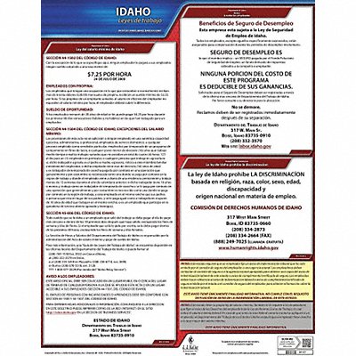 Labor Law Poster State Labor Law ID