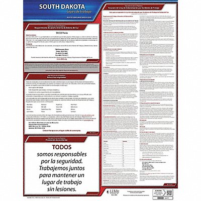 Labor Law Poster State Labor Law SD
