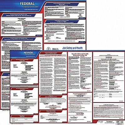 LaborLaw Poster Fed/STA NV ENG 20inH 1yr