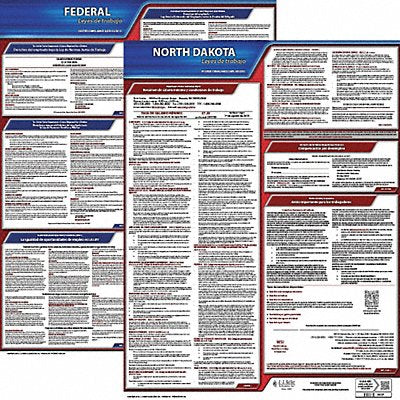 Labor Law Poster Fed/STA ND SP 20inH 1yr