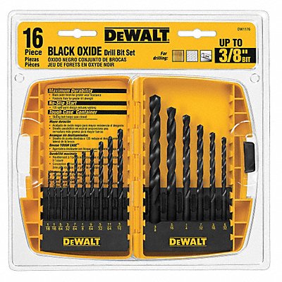 Jobber Length Drill Set 16pc HSS