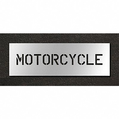 Pavement Stencil Motorcycle 6 in