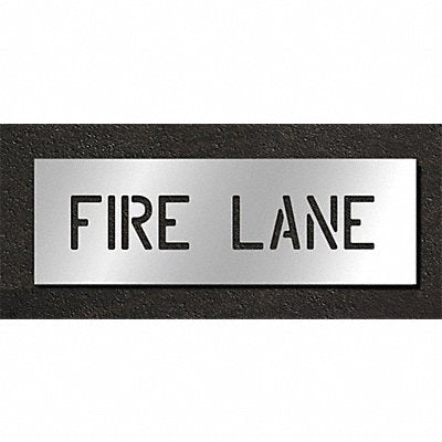 Pavement Stencil Fire Lane 6 in