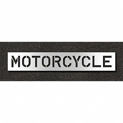 Pavement Stencil Motorcycle 10 in