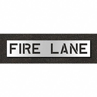 Pavement Stencil Fire Lane 10 in