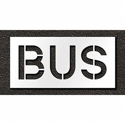 Pavement Stencil Bus 12 in