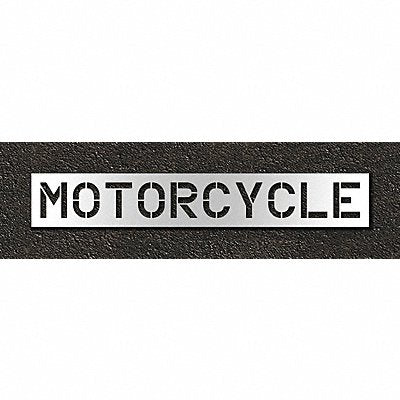 Pavement Stencil Motorcycle 12 in