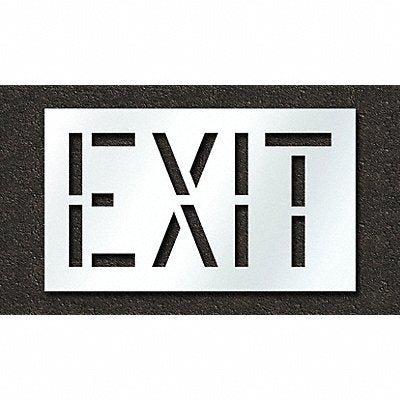 Pavement Stencil Exit 18 in