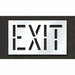 Pavement Stencil Exit 18 in