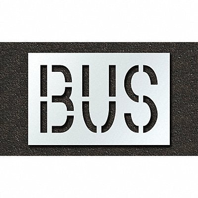 Pavement Stencil Bus 18 in