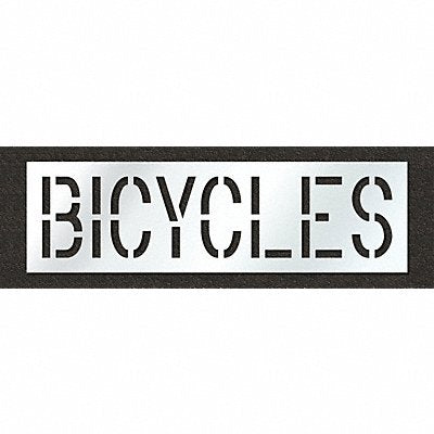 Pavement Stencil Bicycles 18 in