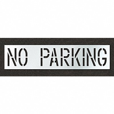 Pavement Stencil No Parking 18 in