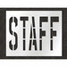 Pavement Stencil Staff 36 in