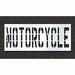 Pavement Stencil Motorcycle 36 in