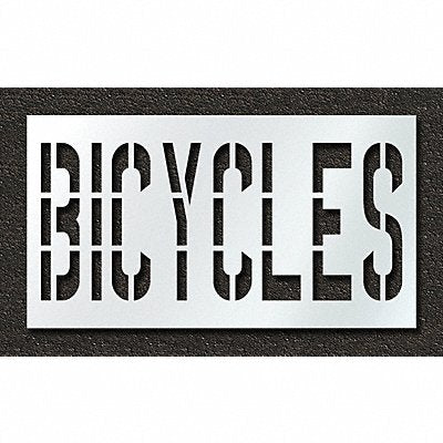 Pavement Stencil Bicycles 36 in