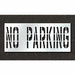 Pavement Stencil No Parking 36 in