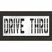 Pavement Stencil Drive Thru 36 in