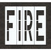 Pavement Stencil Fire 48 in