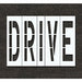 Pavement Stencil Drive 48 in