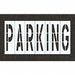 Pavement Stencil Parking 48 in