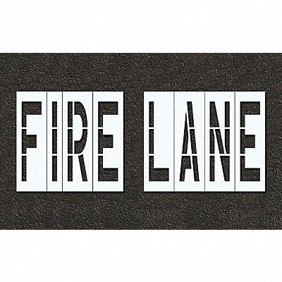 Pavement Stencil Fire Lane 48 in