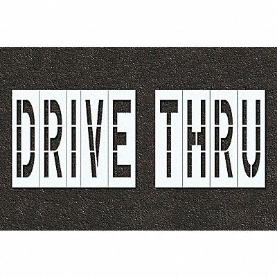 Pavement Stencil Drive Thru 48 in