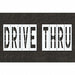 Pavement Stencil Drive Thru 48 in