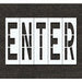 Pavement Stencil Enter 96 in