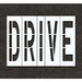 Pavement Stencil Drive 96 in