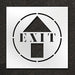 Stencil Exit With Arrow 24 in