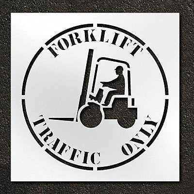 Stencil Forklift Traffic Only 42 in