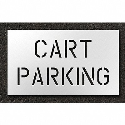 Golf Course Stencil Cart Parking 15 in