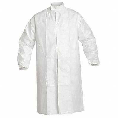 Disposable Frock White Snaps 3XL PK30