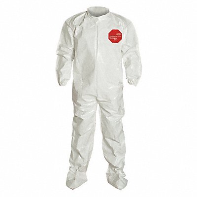 Coveralls L Wht Tychem 4000 PK12