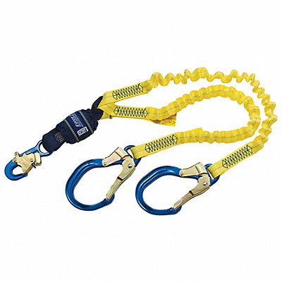 Shock-Absorbing Lanyard Yellow