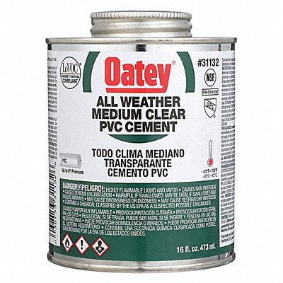 Pipe Cement 16 fl oz Clear