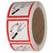 Safety Label 2 in W x 2 in H PK500
