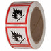 Safety Label 2 in W x 2 in H PK500
