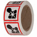 Safety Label 2 in W x 2 in H PK500