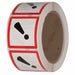 Safety Label 2 in W x 2 in H PK500
