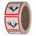 Safety Label 2 in W x 2 in H PK500