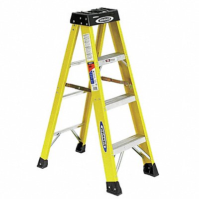 Stepladder Fiberglass 4 ft H 300 lb Cap