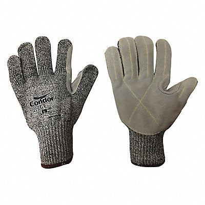 Leather Gloves Black/Yellow M PR