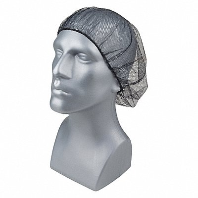 H8274 Hairnet Polyester Black 24 in PK100