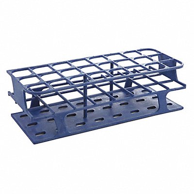 Test Tube Rack Slots 24x30mm Blue PK8