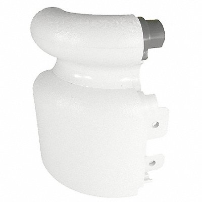 Left Handrail Return Linen White 3-1/8In