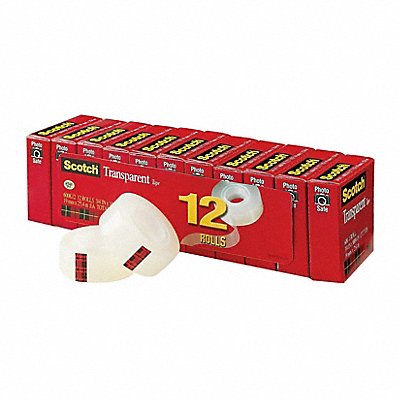 Office Tape 83.3 ft 3/4 in 2.3 mil PK12