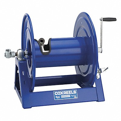 Hand Crank Hose Reel 100 ft 1/2 ID Blue